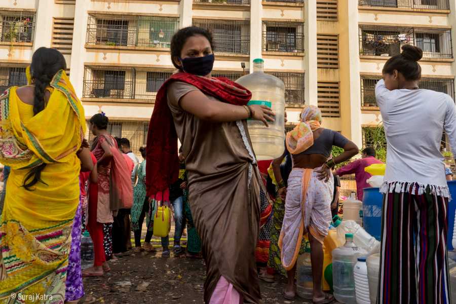 Lack of access to adequate water limits residents in the settlement (Image Source: Suraj Katra)