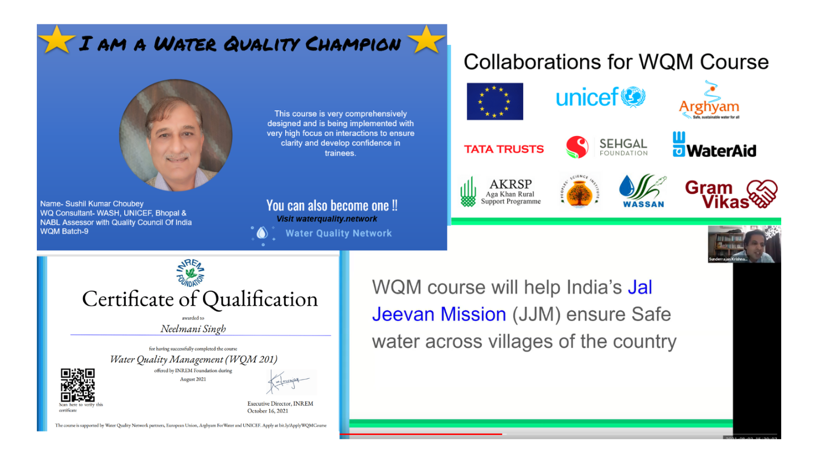 A glimpse into the Water Quality Management Course by the INREM Foundation