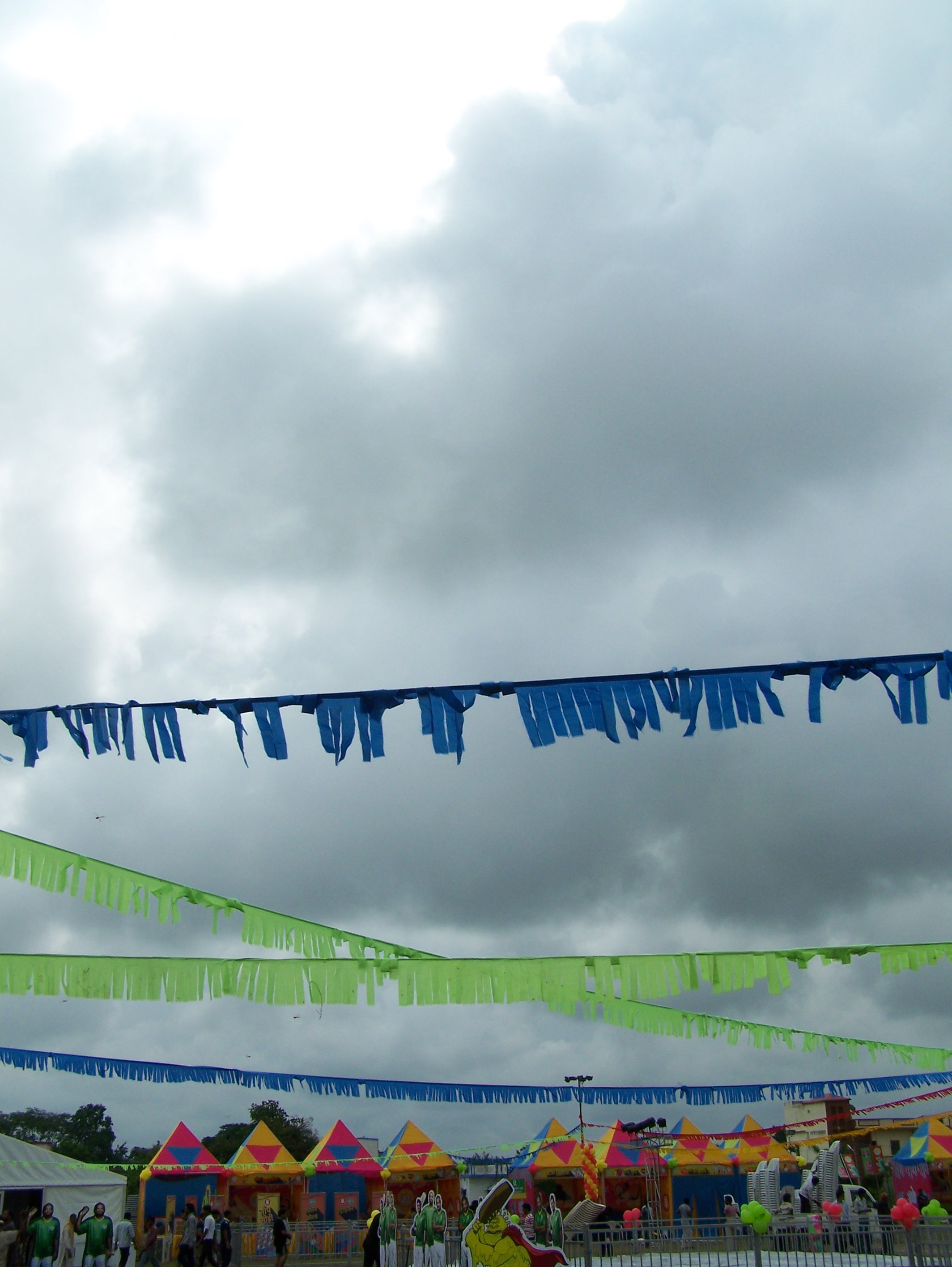 Clouds & carnival in Sewagram