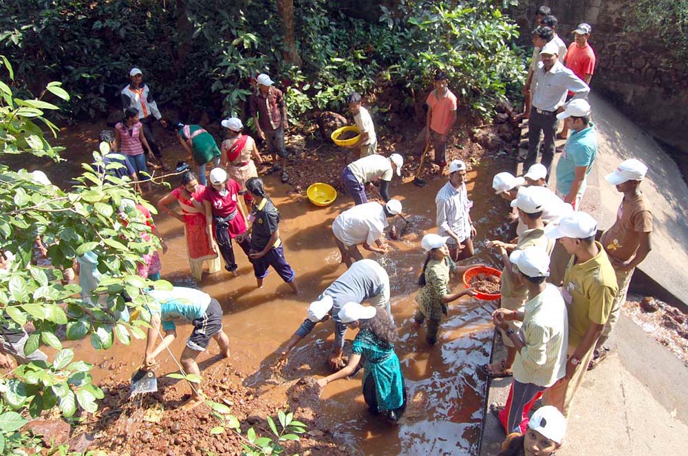 Golap river restoration project in Ratnagiri executed by Gogate Joglekar College, Ratnagiri and Shree Charitable Trust, Mumbai