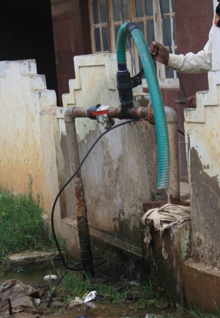 leak from a municipal borewell