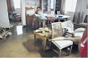 Flooded houses in Bavdhan, Source: Sakal Times