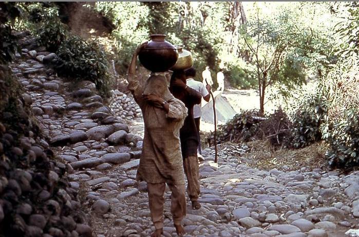 Women carrying water