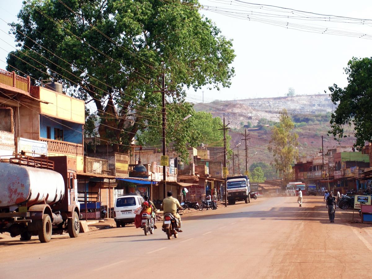 A view of Dalli Rajhara city. Due to iron ore mining, the pollution in the city has increased  drastically in the last two decades.
