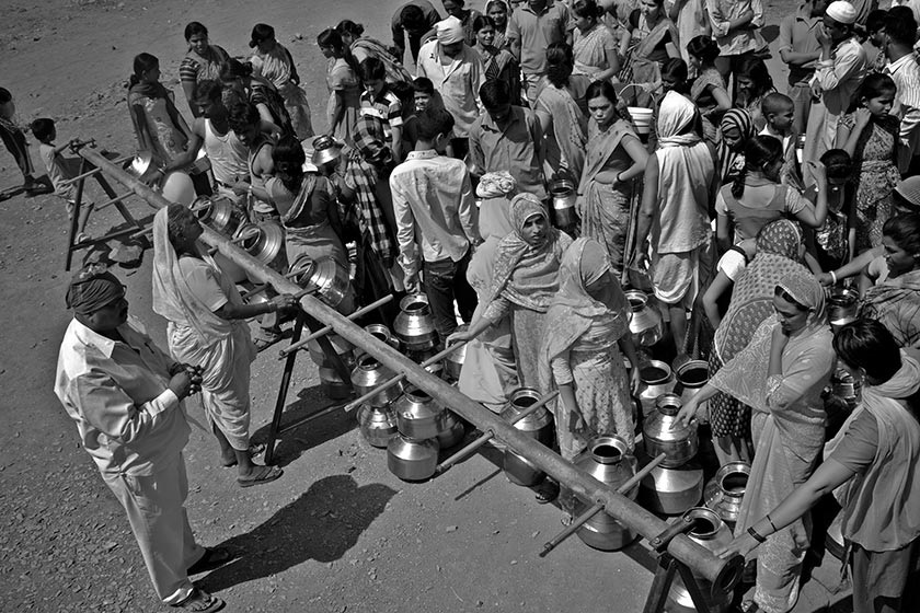 Scramble for water (Source: Arjun Swaminathan)