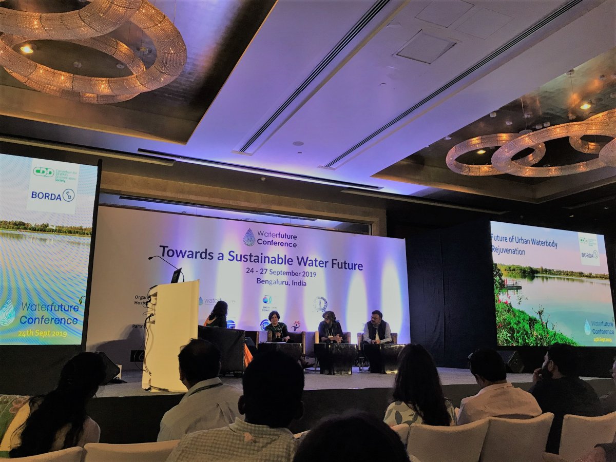 From left to right - Ms Sonal Pareek (CDD), Dr. Veena Srinivasan (ATREE), S Vishwanath (Biome), Dr. Suresh Rohilla (CSE)