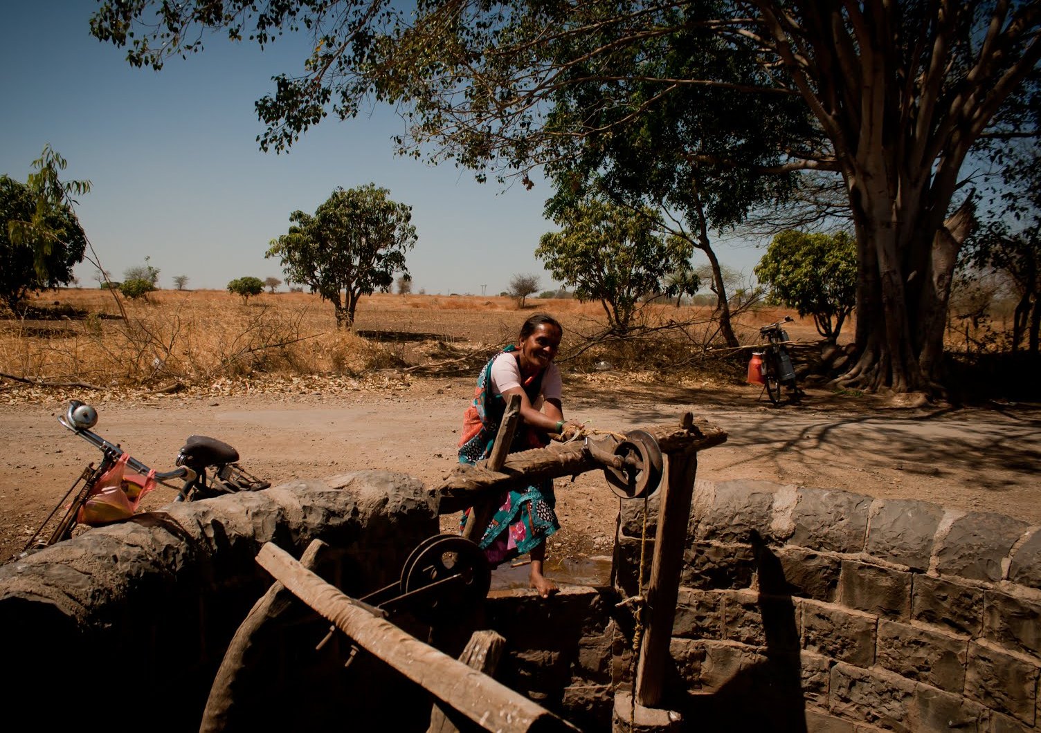 Thapewadi village well