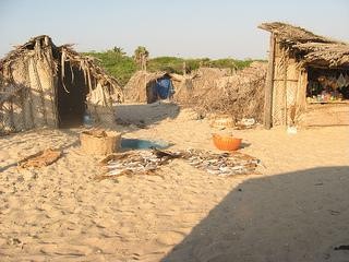 Fisherfolk houses at Dhanushkodi