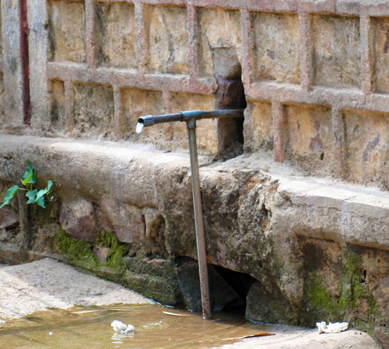 The last five years has seen a sharp decline in the water table in the area due to which various wells in the town have either dried up or have very limited water.