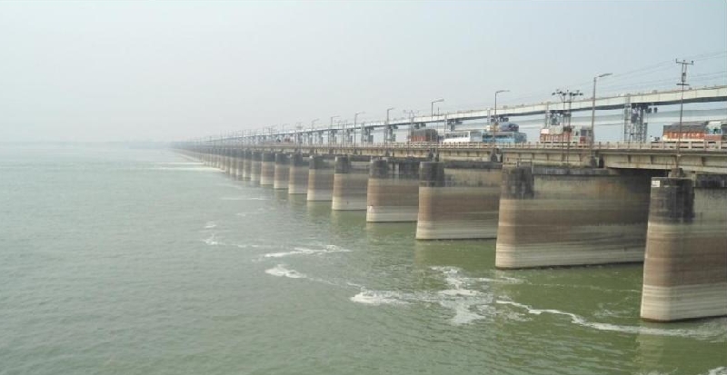 Farakka Barrage by Sudip Burman via Google Maps, Feb 2012