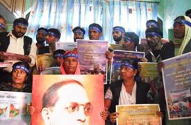 Safai Karmachari Andolan's and Jammu & Kashmir team members at the Yatra