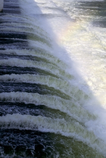 Grand anicut, waters from the dam 