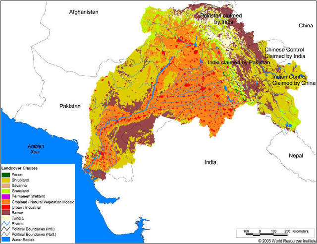 Map of Indus Basin