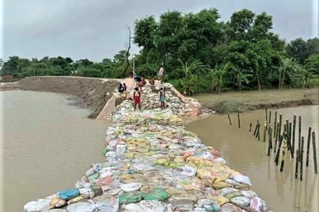 Government constructed bridge at Shivhar