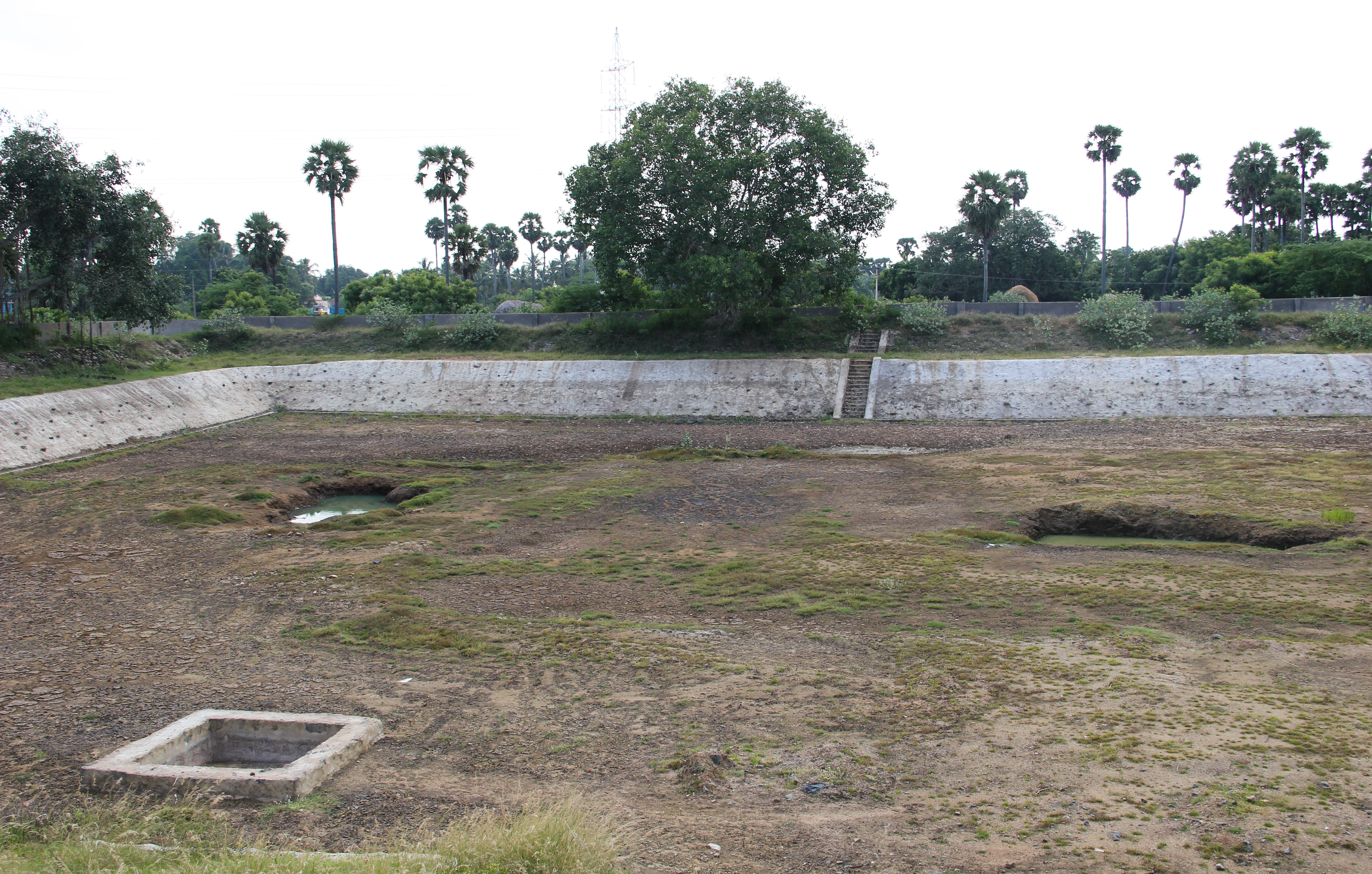 The under-construction Nallur oorani supported by MAPS, Kalpakkam