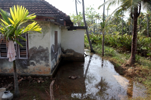 Some villagers say the island began to sink after the tsunami in 2004.