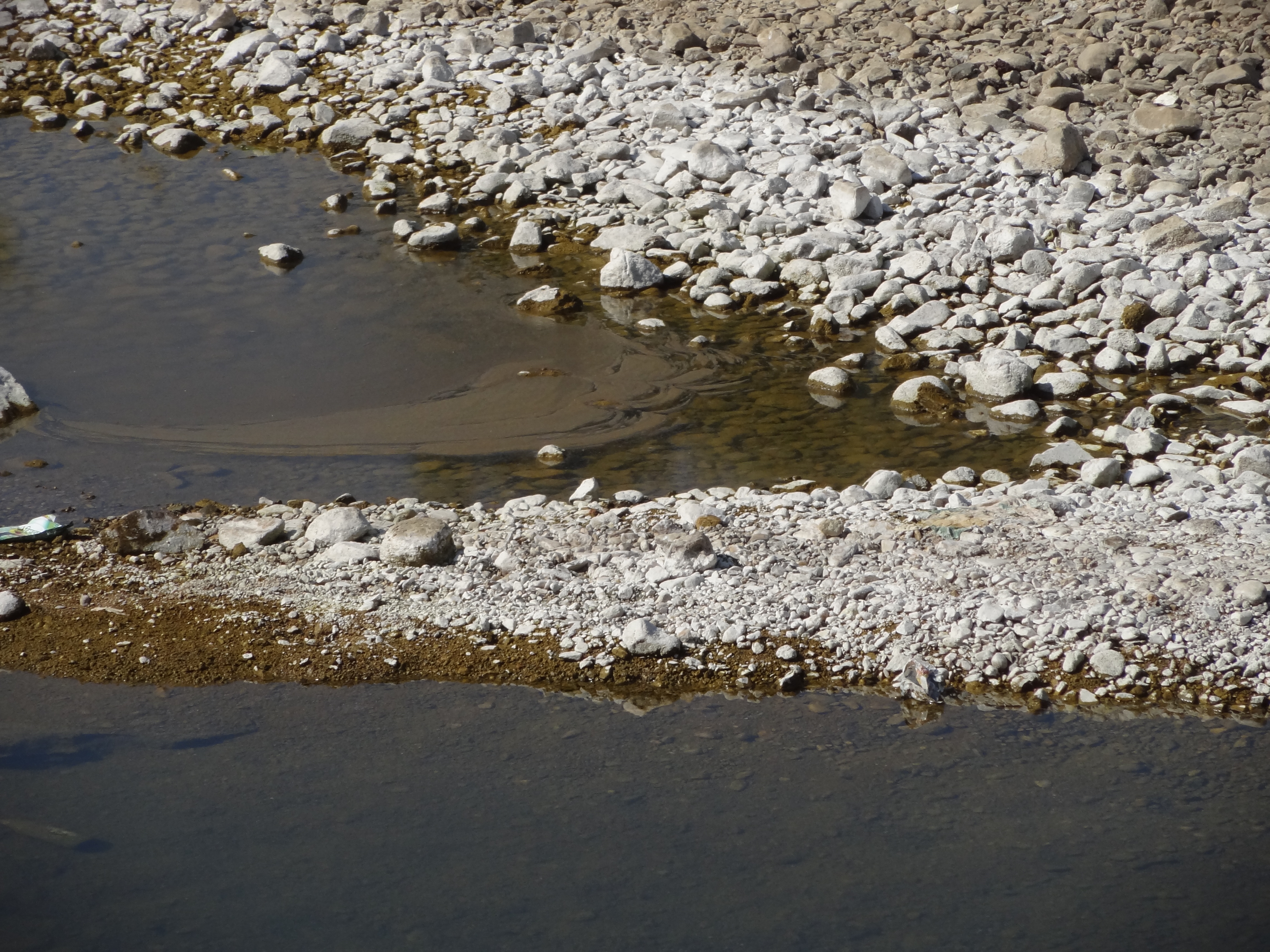 River Jhamri where effluents from the mines are released