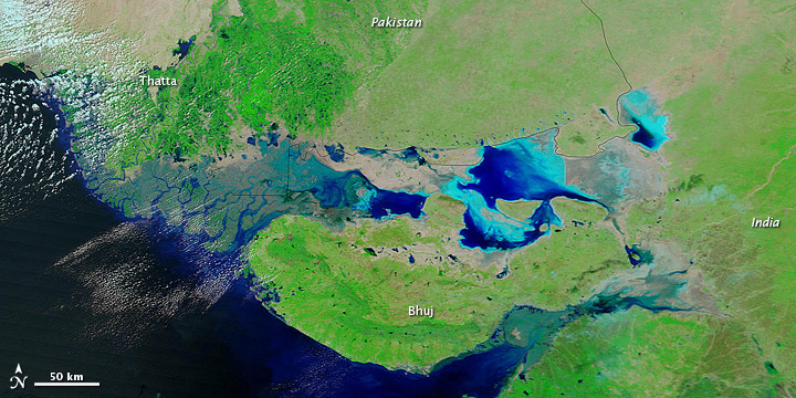 High Waters along the Pakistan-India Border