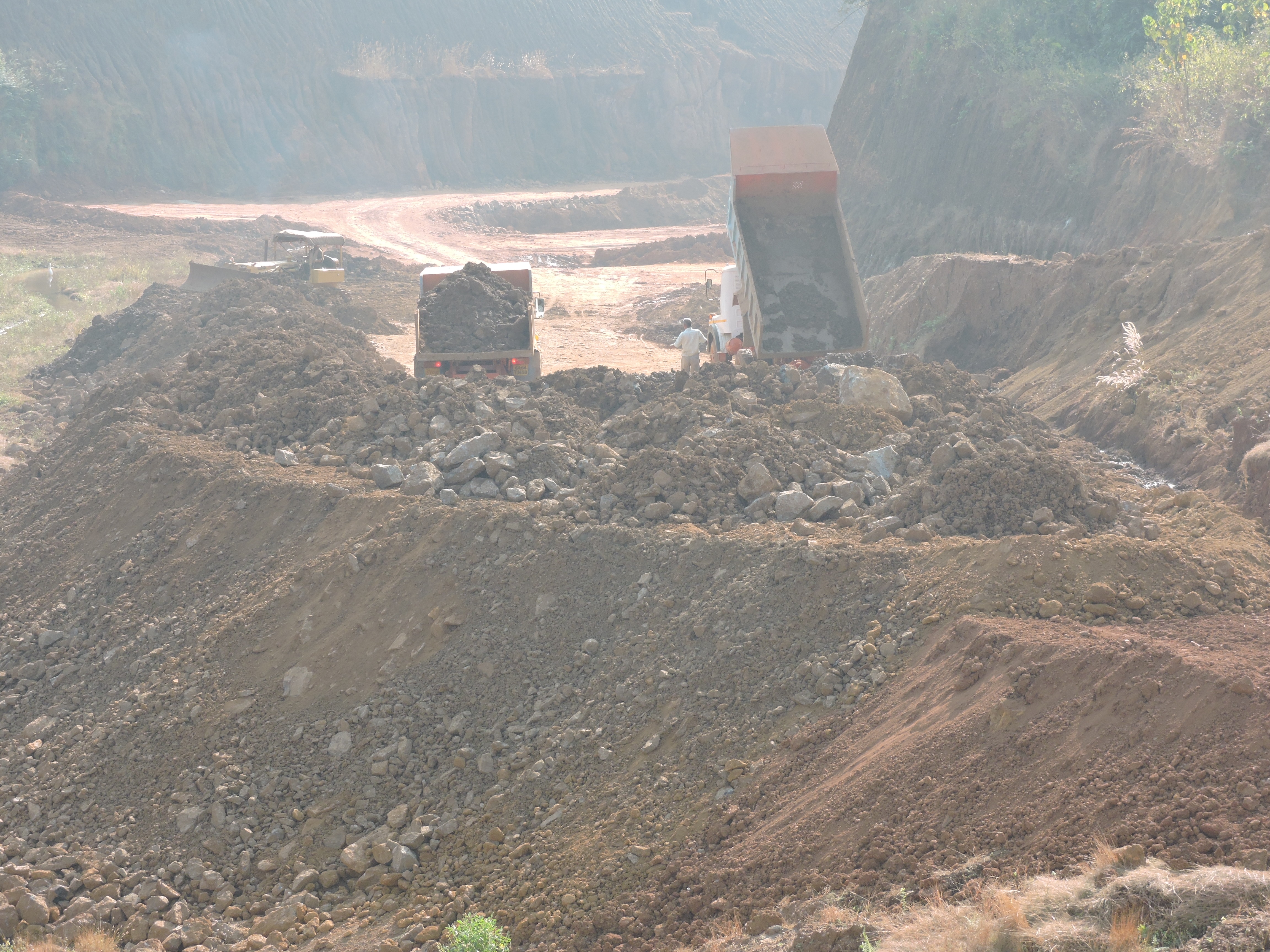 Catchment area destruction can cause the rivers and wetlands to dry.