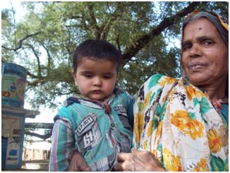 Rambha Bai, a member of the village committee, was among the first to get a toilet constructed.