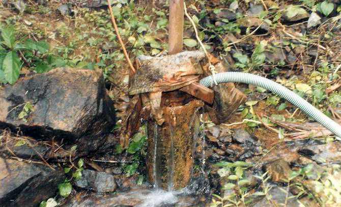 Recharging the borewell