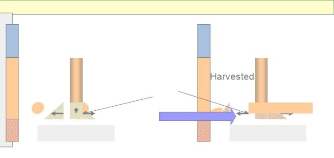 Spread of fresh harvested rainwater under the ground