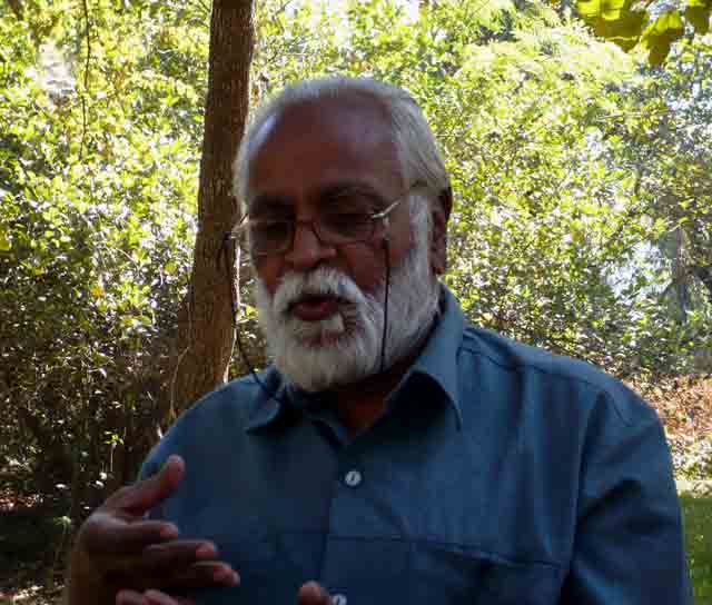 Raju Titus on his farm; Image: Baba Mayaram