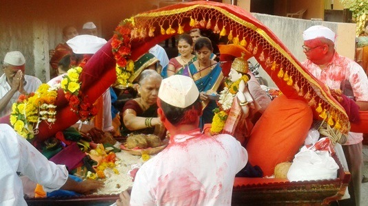 The Krishnabai river festival at Wai, where the idol of the river goddess is worshipped (Source: India Water Portal)