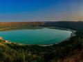 Lonar Sarovar lake Maharastra (Source: Wikipedia Commons)