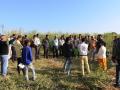 Participants discussing about PIM and Pani Samiti (Water Associations)  with local community leaders on a field visit to Pingot Dam (Image: AKRSP)