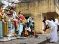 Villagers offer their prayers to the guardian of the Bahour tank, Ayyanar (Image: Seetha Gopalakrishnan, IWP)