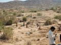 MNREGA workers building check dam in Gujarat