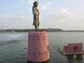 Raja Bhoj statue at the upper lake.