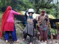 Himachal women protest Holi-Bajoli hydel plant