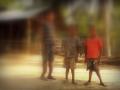 Children at Tapatjuri affected by skeletal fluorosis