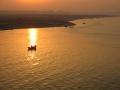 Sunset on the Ganga at Garhmukteshwar