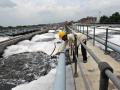 Routine check done by the sewage treatment plant staff in Delawas, Jaipur. The plant is part of the ADB best practices projects list. (Image: Asian Development Bank, Flickr Commons) 