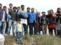 A “one house, one pot” symbolic water donation movement was conducted over the years for river Katha. (Image: Mustaquim Mallah)