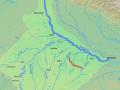 Ken-Betwa river link shown on a map. (Source: Shannon via Wikipedia) 