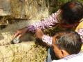 Pan Singh explains the use of a clinometer