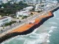 Seawall lines Pondicherry's Promenade beach. (Image courtesy: Lalit Verma for India’s disappearing beaches - A wake up call)