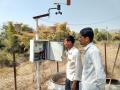 The weather station at Randullabad that helps farmers plan their crops. (Photo by Manu Moudgil)