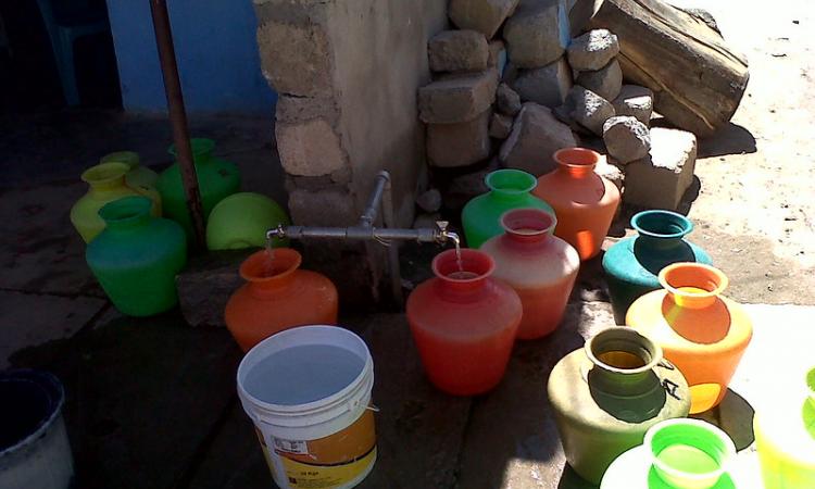 A roadside tap in a village (Image source: IWP Flickr photos)