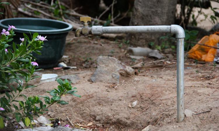 A household water pipe (Source: IWP Flickr photos)