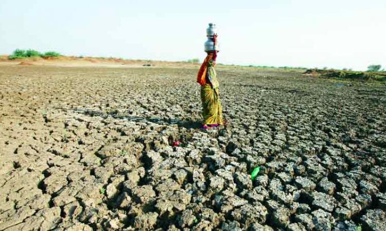 Recurrent droughts and the struggle for survival (Image Source: Gaurav Bhosale via Wikimedia Commons): 