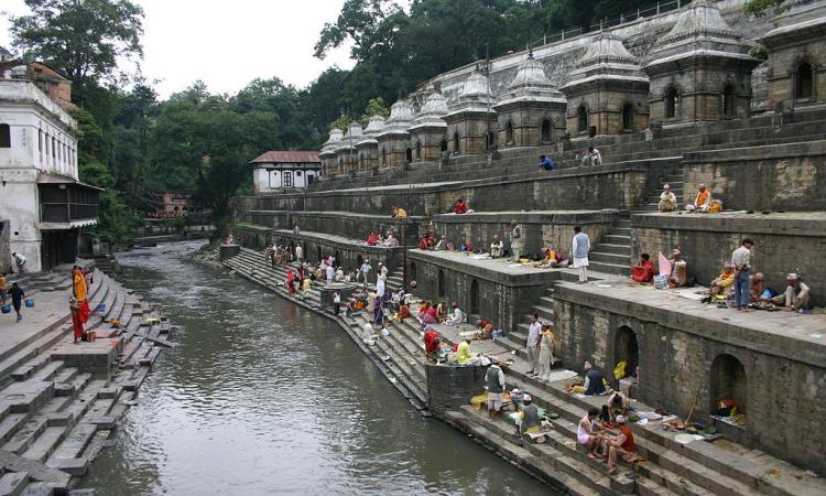 Bagmati River at Pashupatinath Temple (Source:Wikipedia)