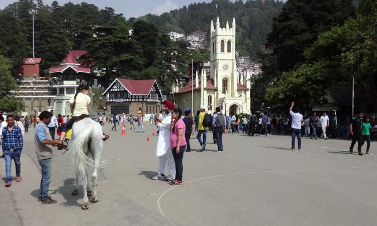 The Ridge houses Shimla's first underground water tank