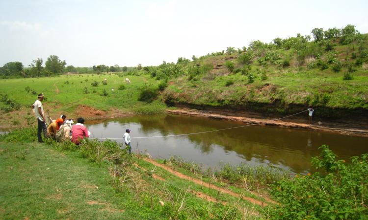 Panghata Kund in village Aloni, Panna (June 2014, after initial monsoon) (Image: Seema Ravandale)