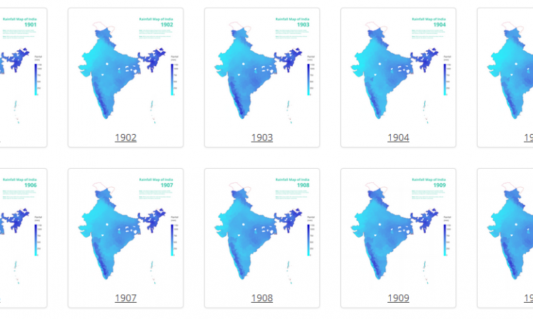 Rainfall maps of India (Source: IMD)