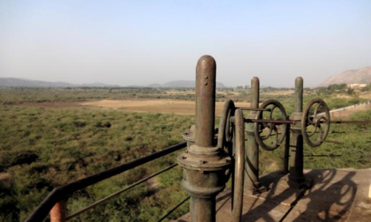 The reservoir that has been dry for the last 10 years.